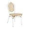 Flash Furniture Cannes Thonet French Bistro Stacking Chair, Natural PE Cane Rattan and White Aluminum Frame SDA-AD642110-1-NAT-WH-GG - alternate 4